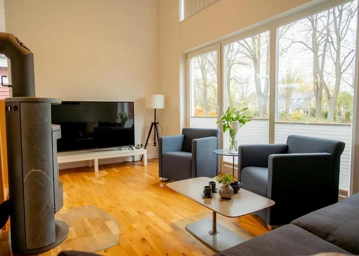 Dock 2 - Tolles Fuer Bis Zu 6 Personen Mit Kaminofen Und Sauna - Haustiere Herzlich Willkommen Tatil Evi Nordhorn